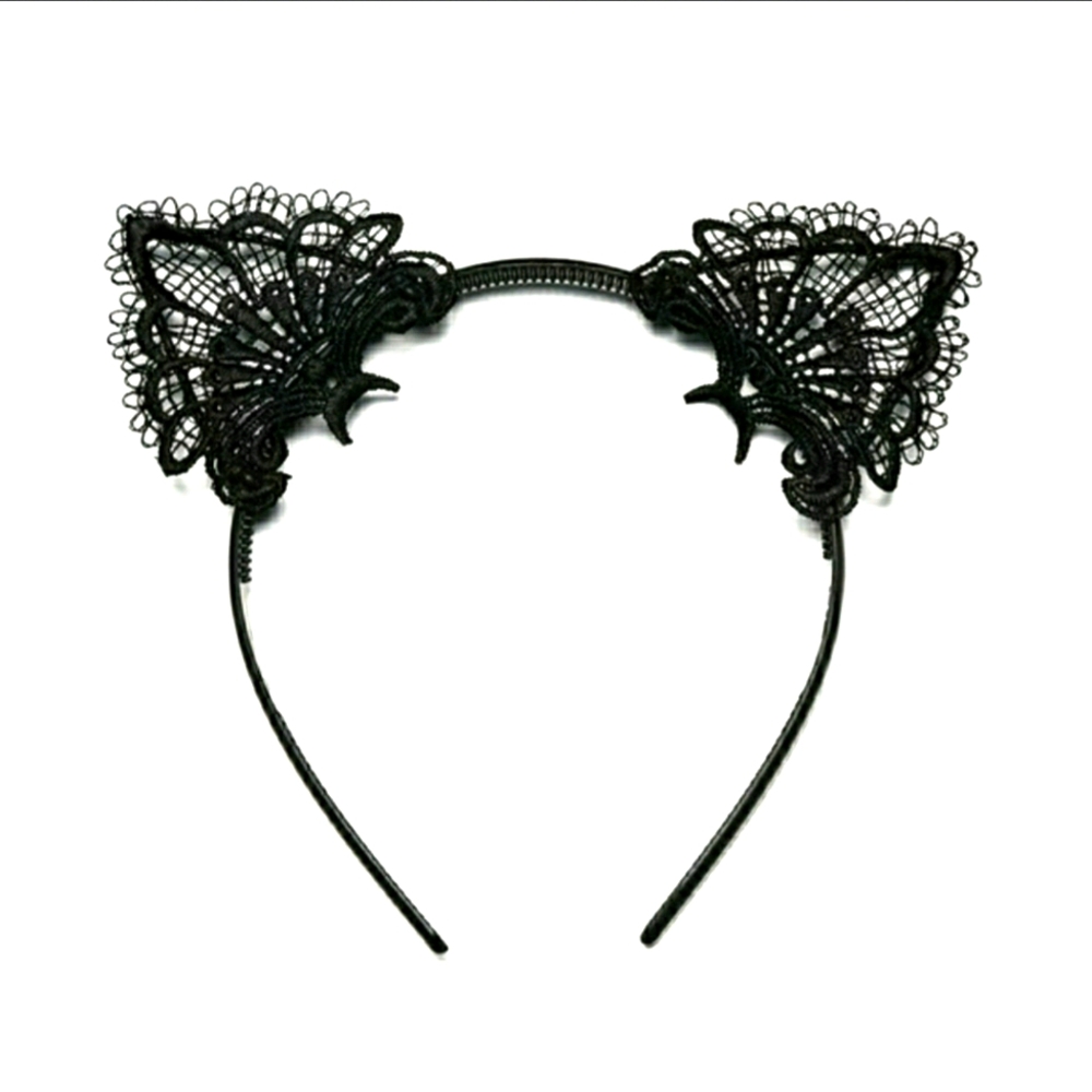 *NEW* Cat Ears black lace